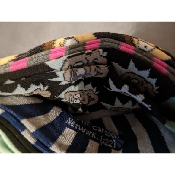 Rick and Morty No Show Socks 6ct Shoe Size 4-10 - Picture 4 of 6
